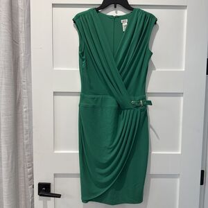 CACHE Kelly Green Dress Size 6 Women's Career Workwear Preppy Classic Chic